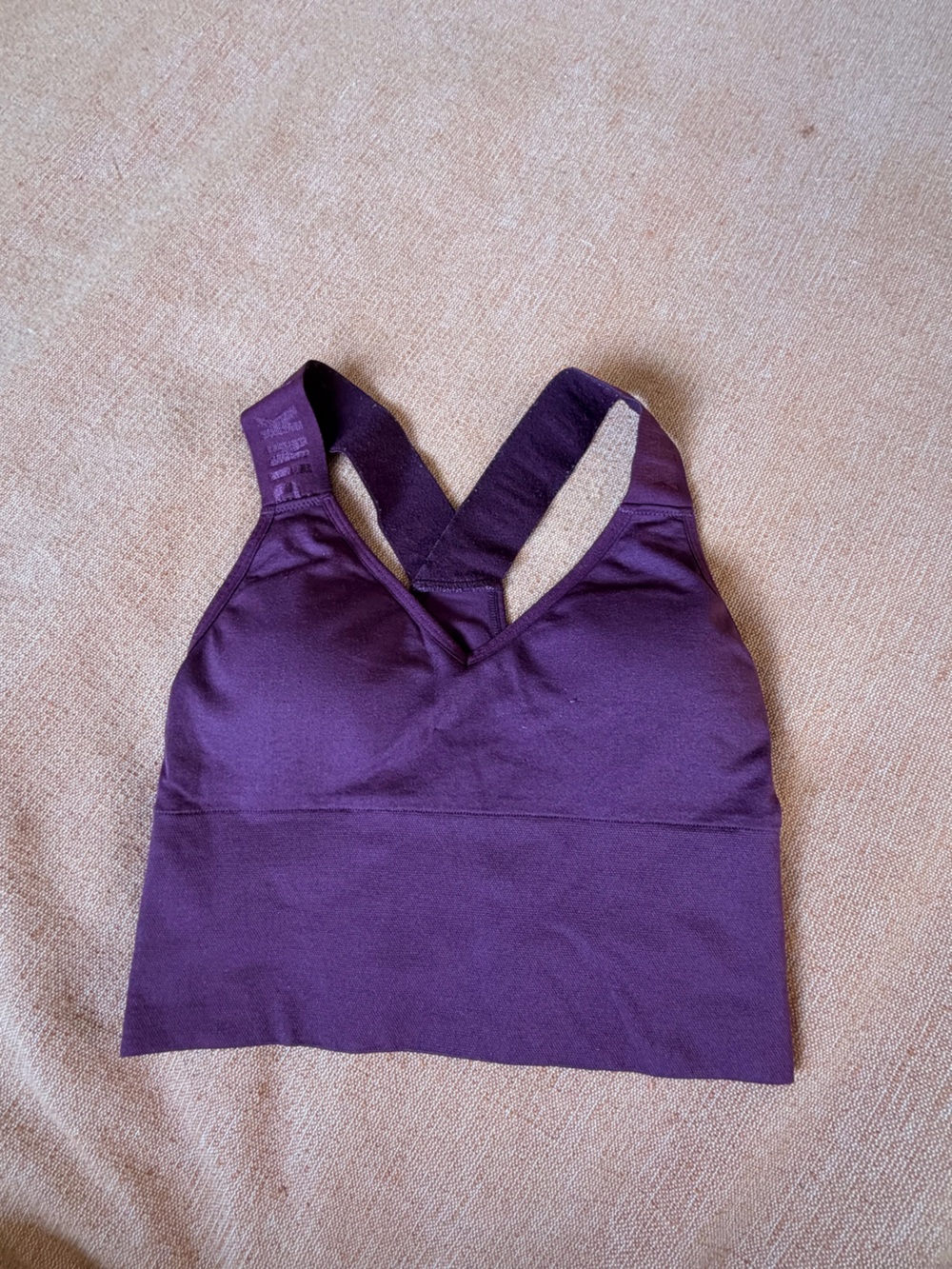 PINK Victoria's Secret Deep Purple Racerback Sports Tank